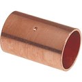 Nibco 1/2 in. Copper Pressure Cup x Cup Coupling Fitting with Dimple Stop I60012